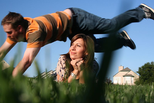 jumping husband